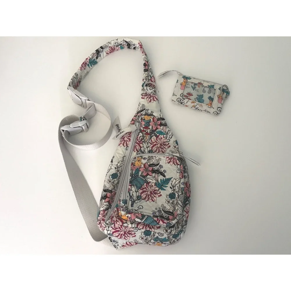 Vera Bradley x Harry Potter Herbology Collection Sling Backpack/ Zip ID Case Set